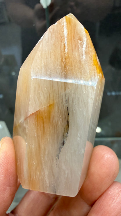 Amphibole Quartz Tower- 2.4 inch tall