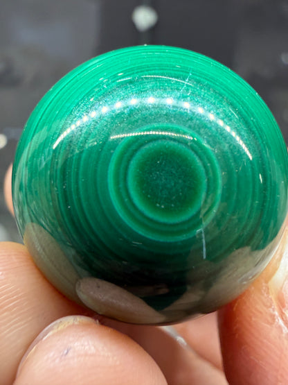 Malachite Sphere- 1.1 inch diameter