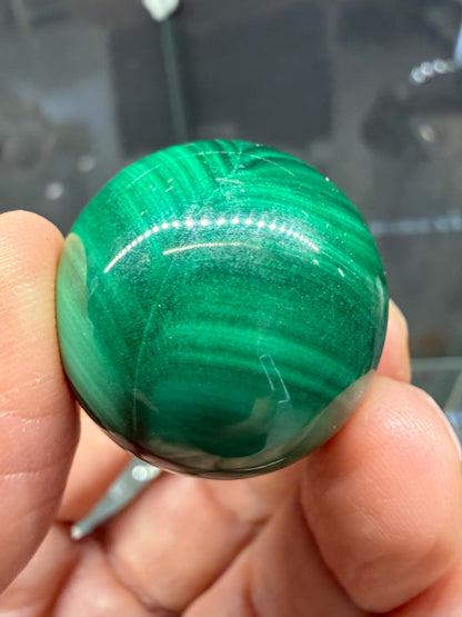 Malachite Sphere- 1 inch diameter