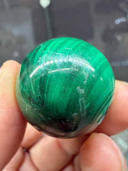 Malachite Sphere- 1 inch diameter