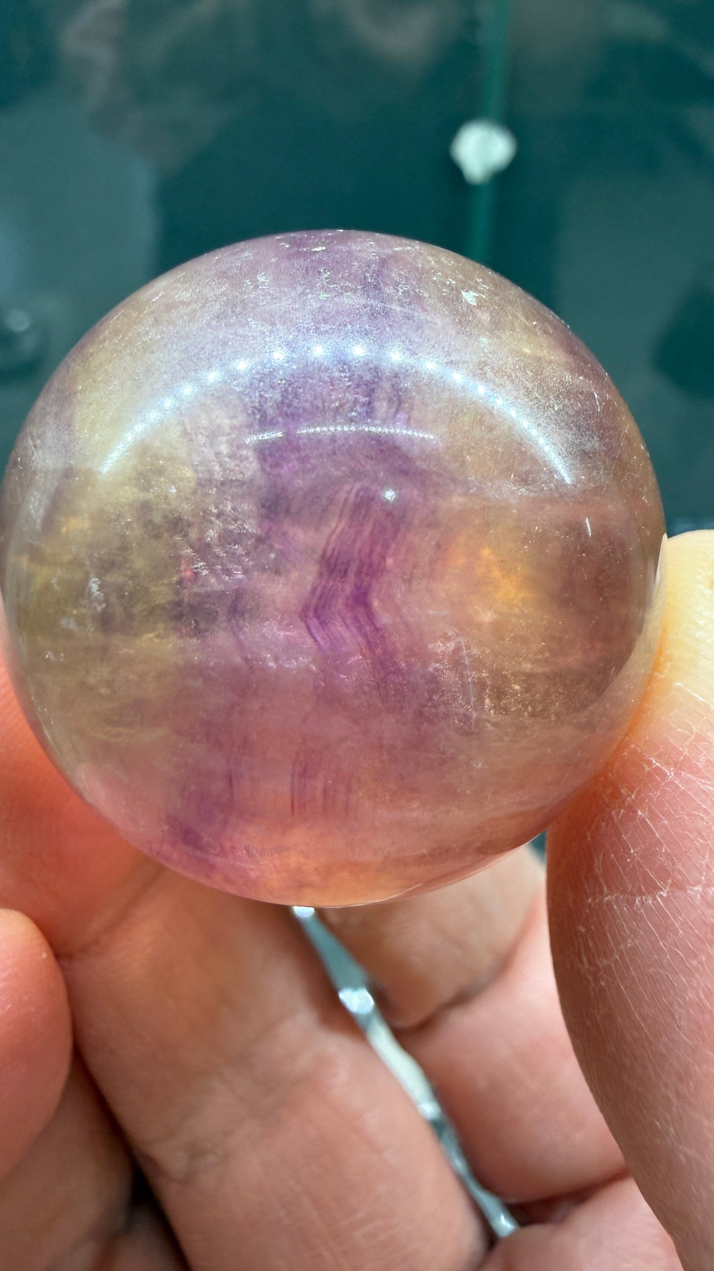 Fluorite Sphere- 1.25 inch diameter
