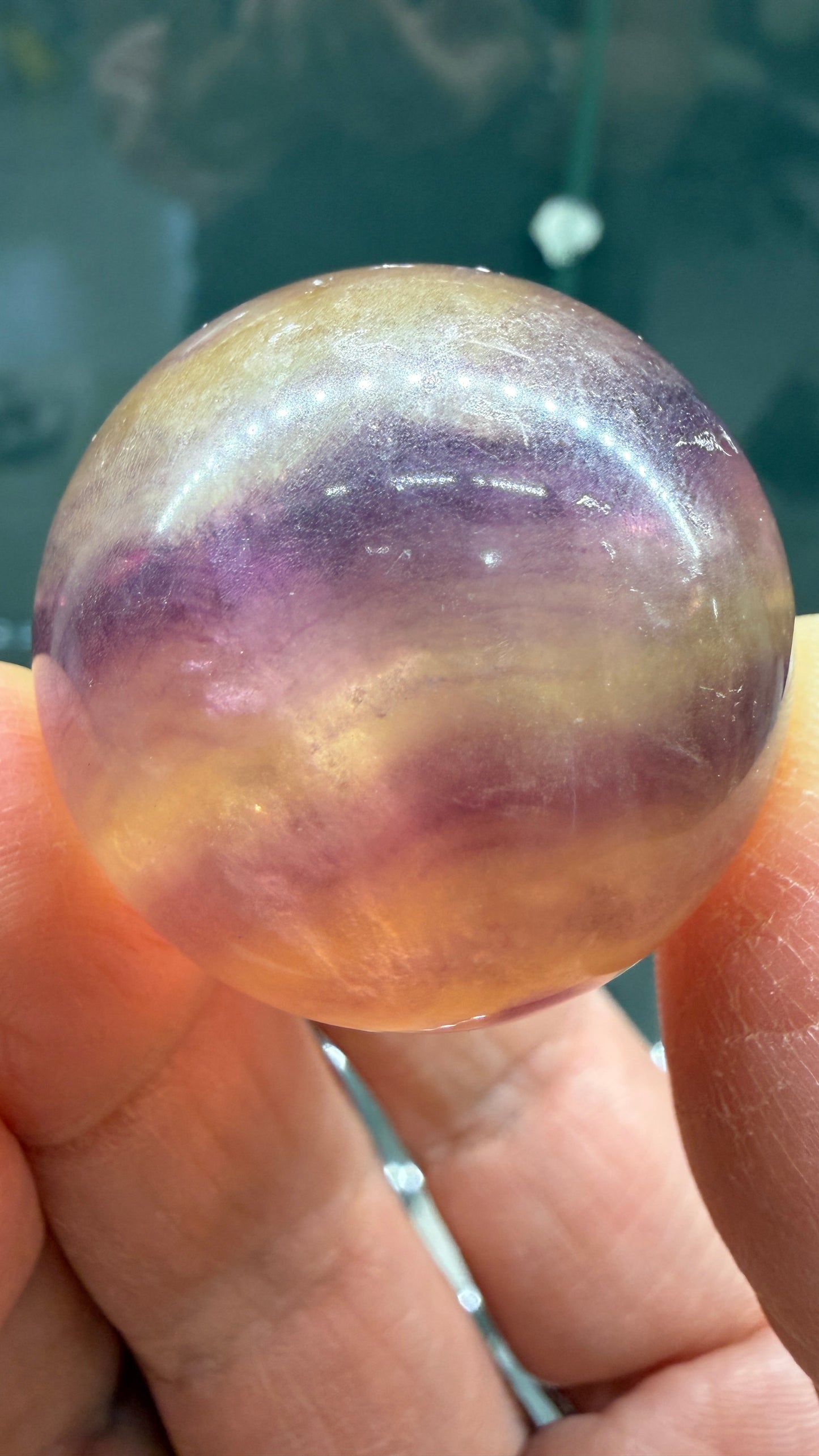 Fluorite Sphere- 1.25 inch diameter