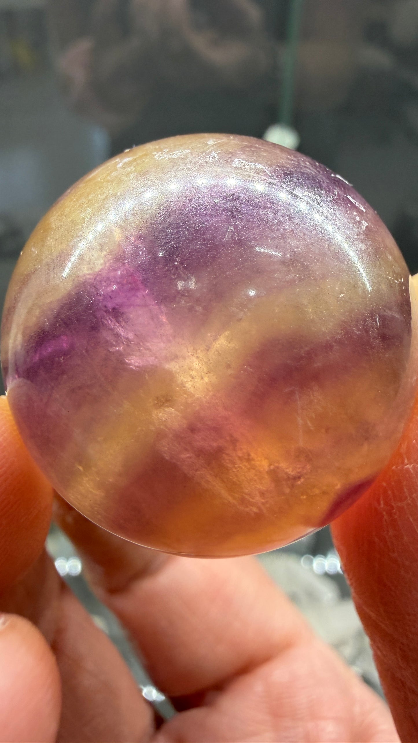 Fluorite Sphere- 1.25 inch diameter
