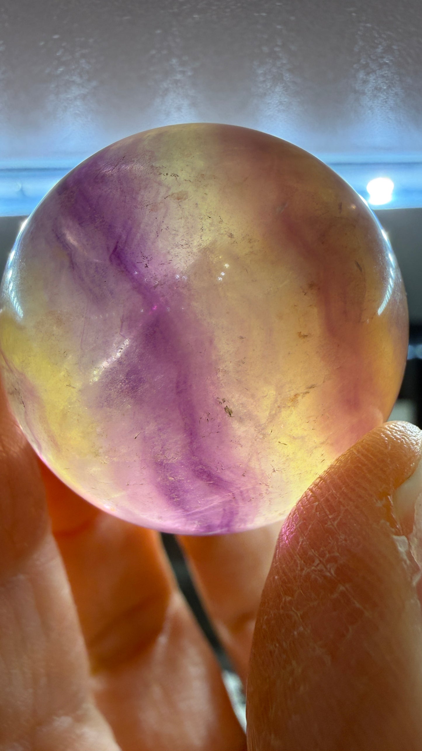 Fluorite Sphere- 1.25 inch diameter