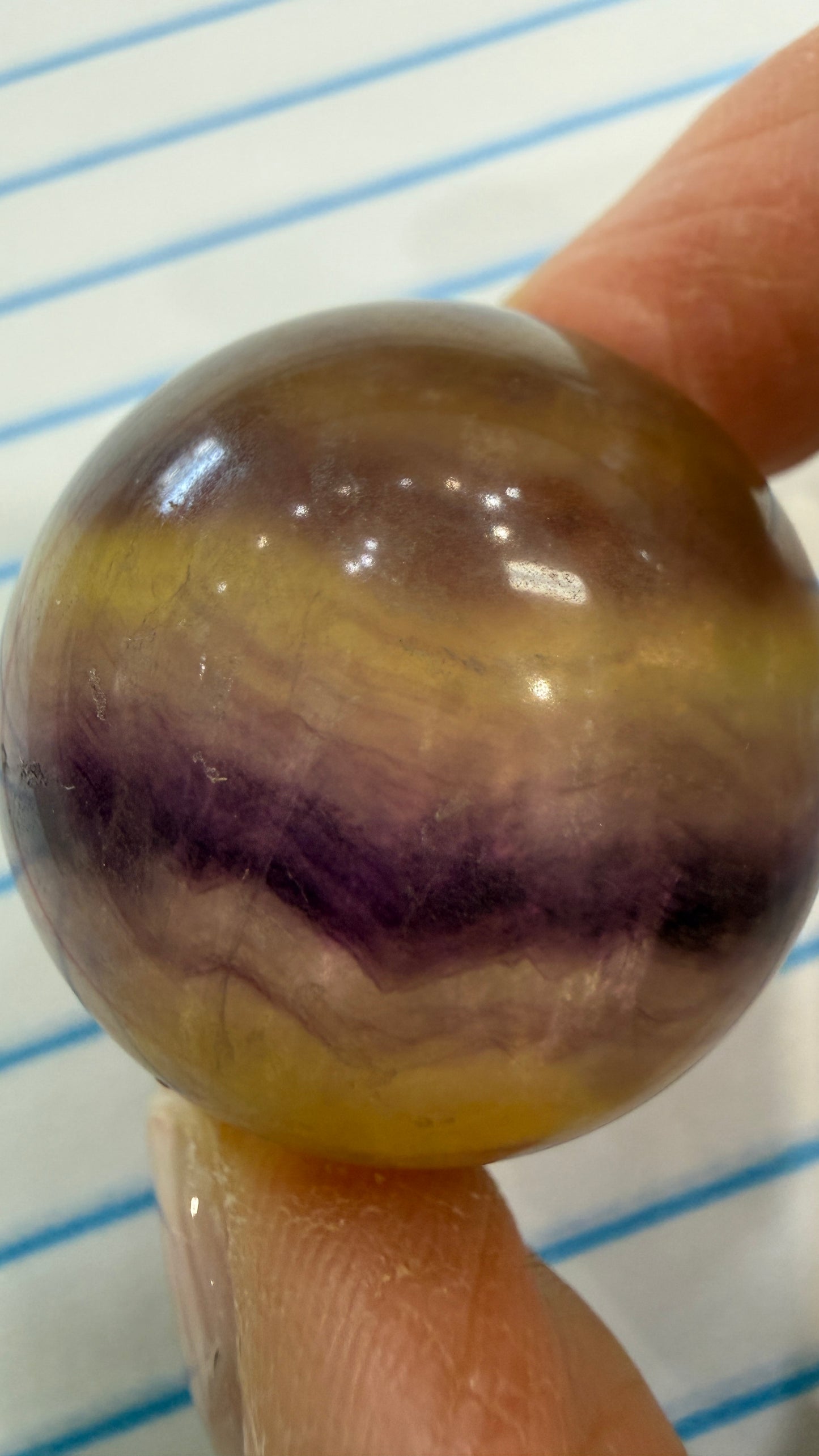 Fluorite Sphere- 1.25 inch diameter