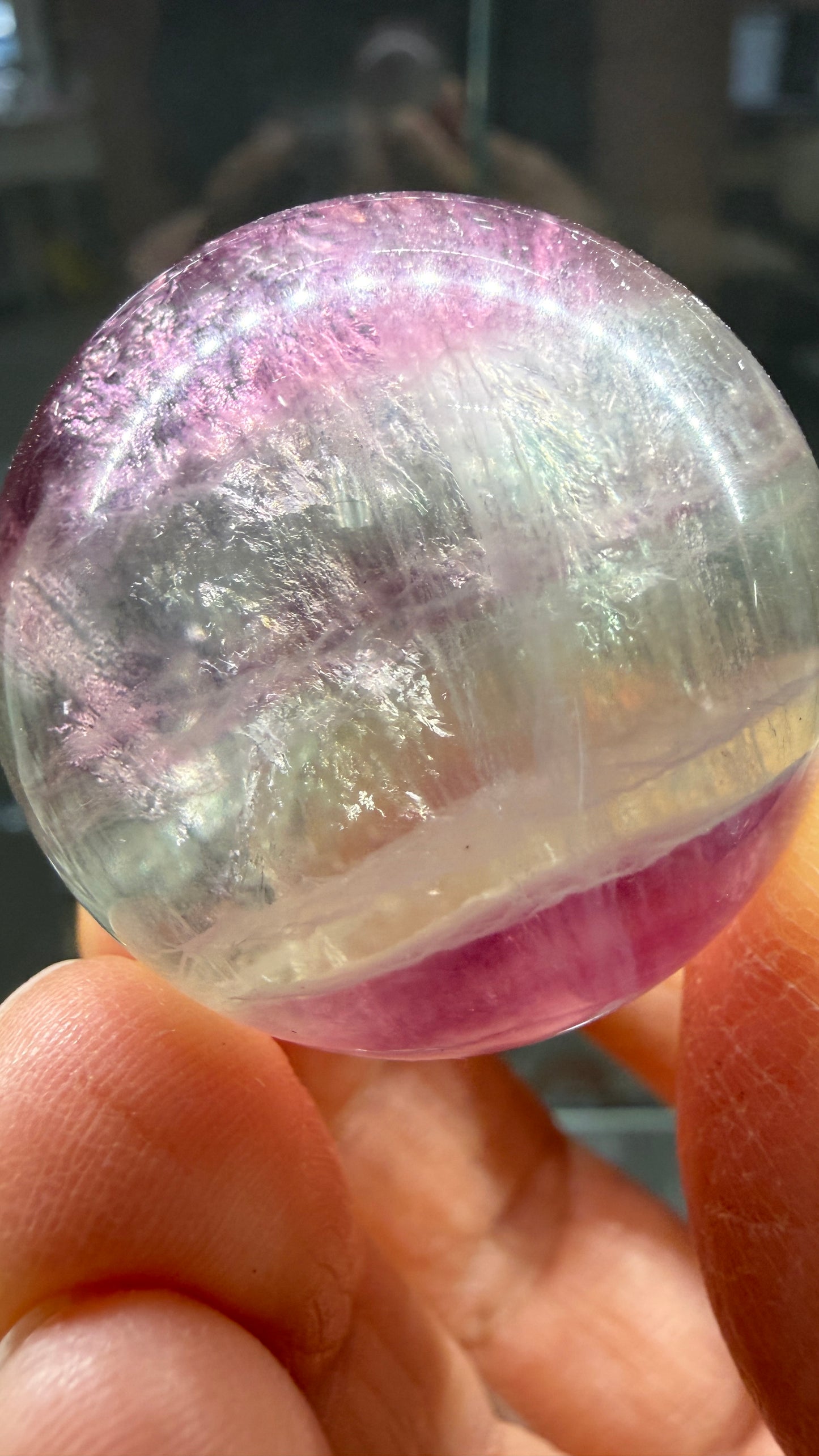 Fluorite Sphere- 1.3 inch diameter