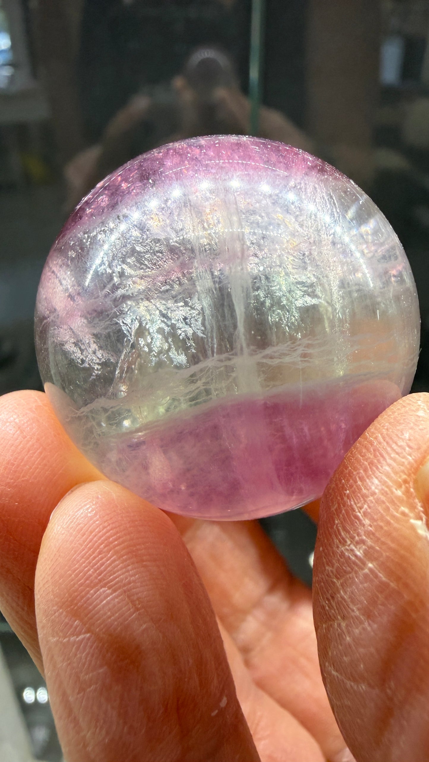 Fluorite Sphere- 1.3 inch diameter