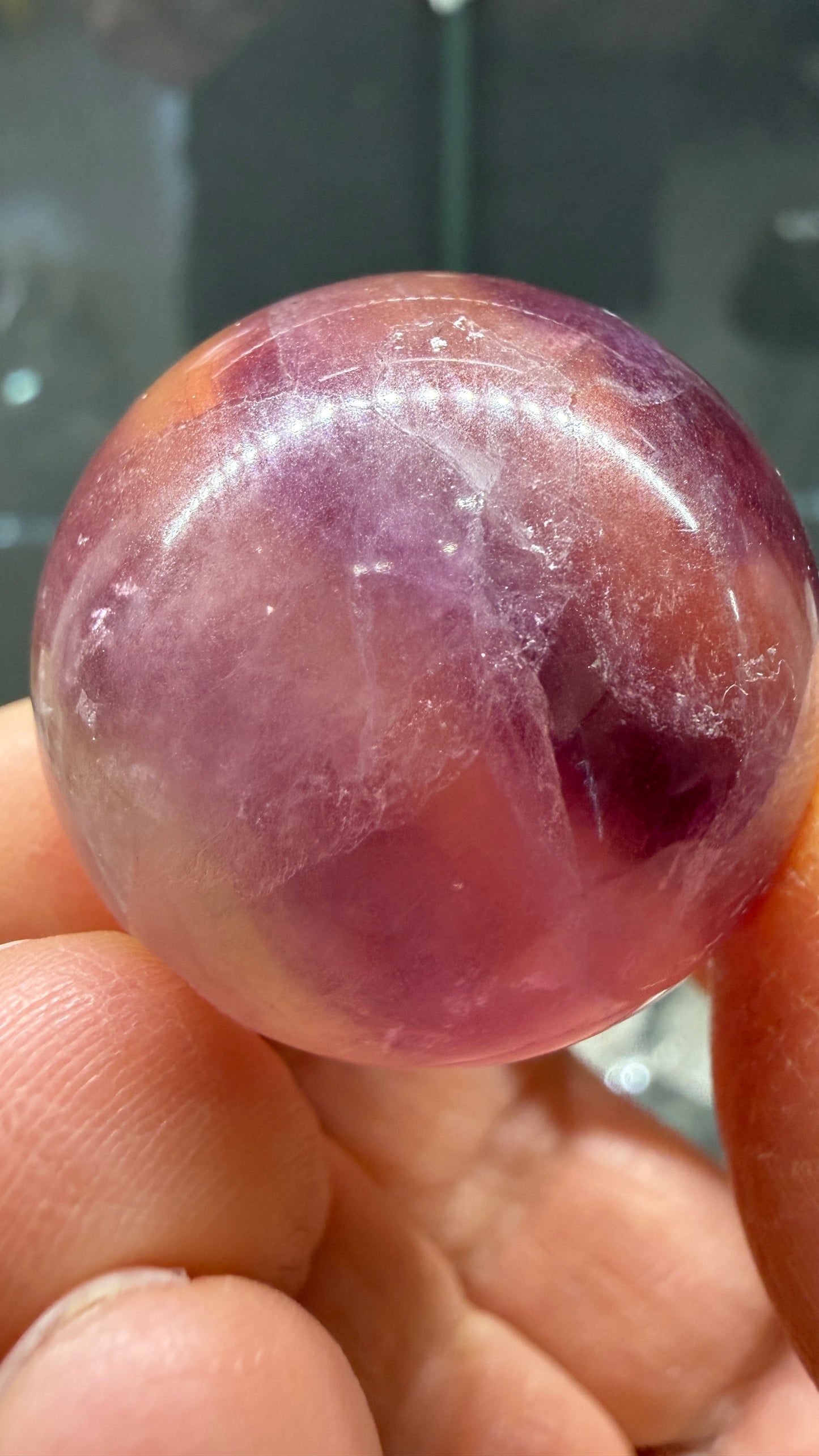 Fluorite Sphere- 1.2 inch diameter