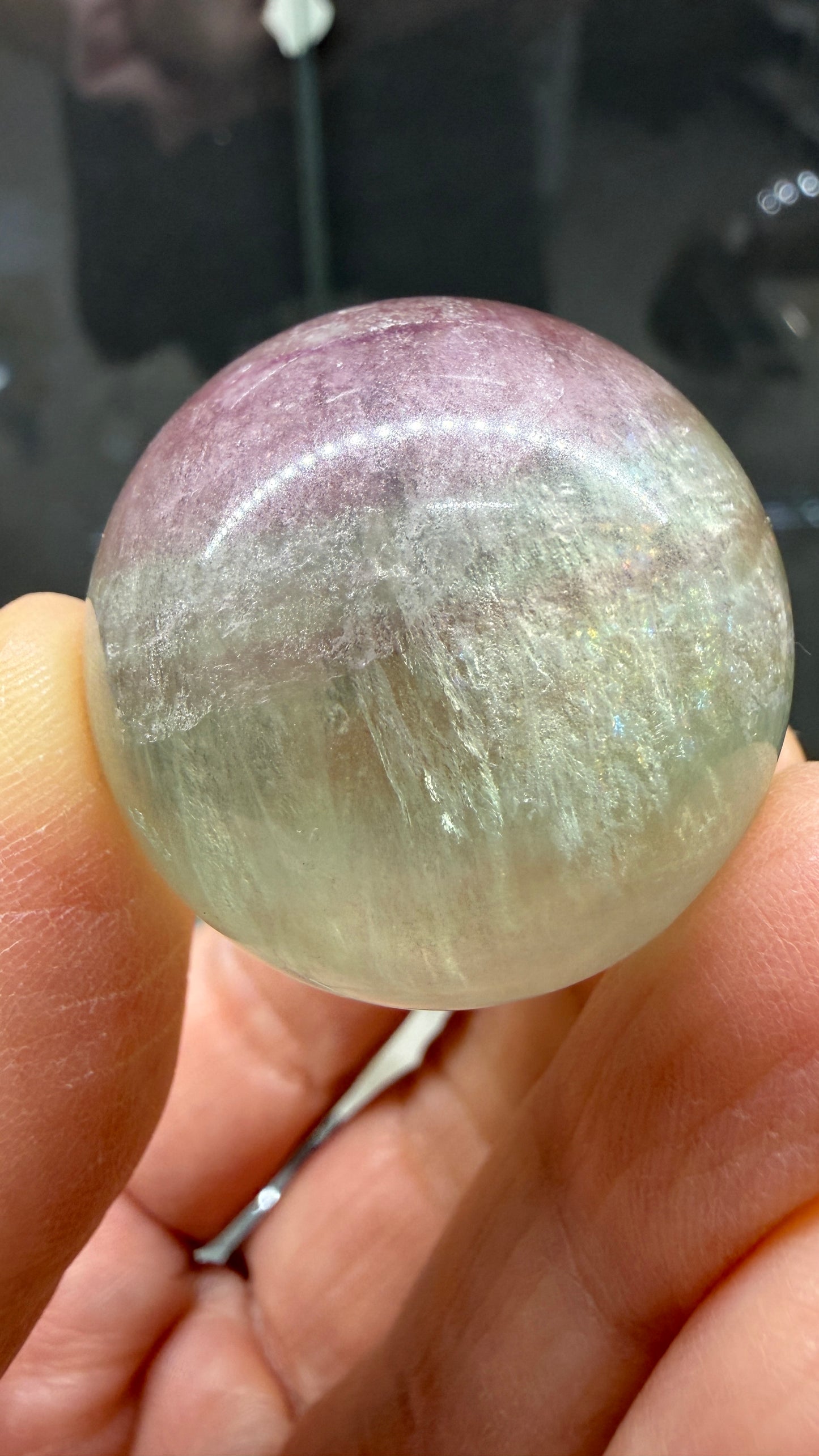 Fluorite Sphere- 1.25 inch diameter