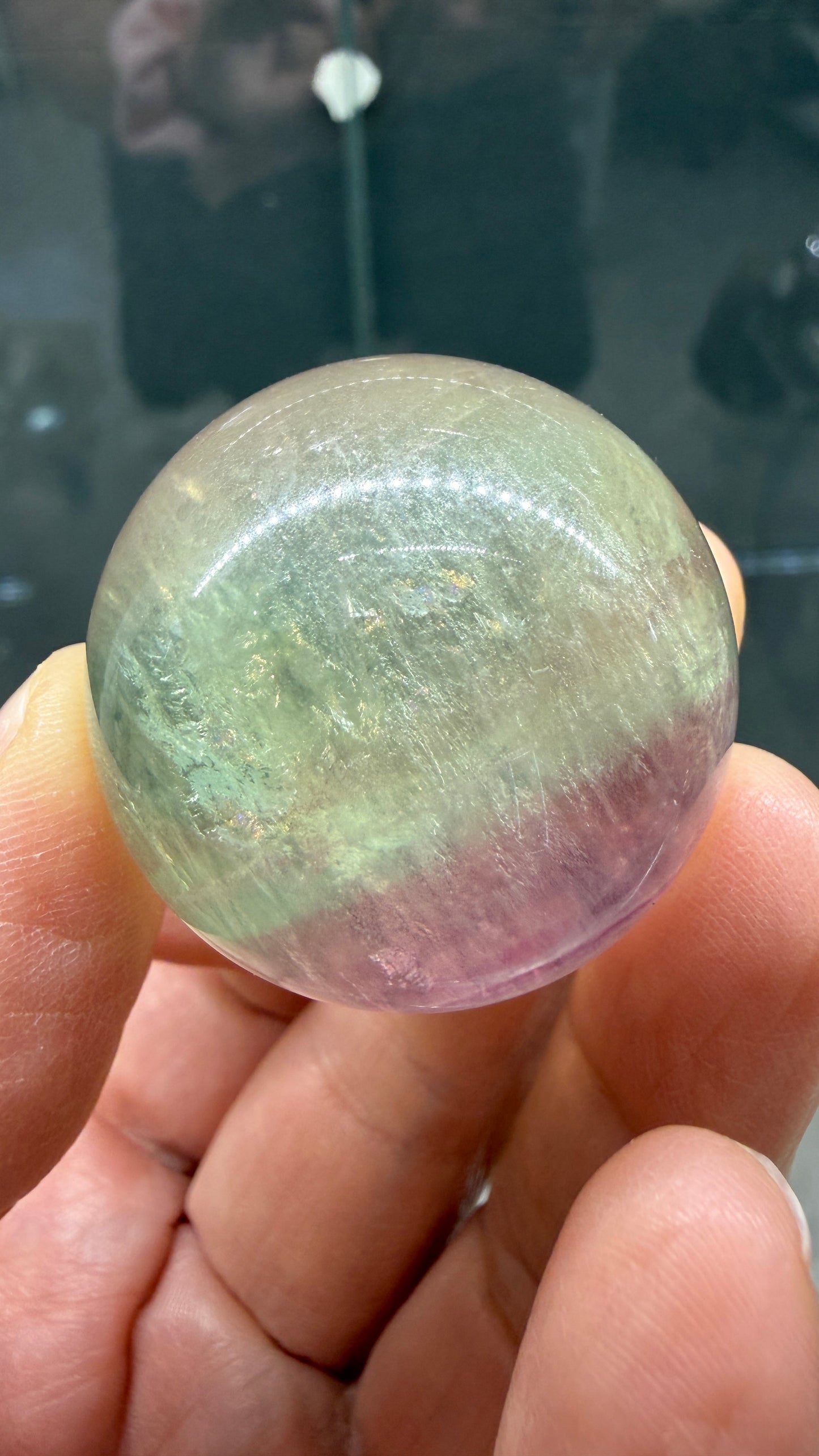 Fluorite Sphere- 1.25 inch diameter