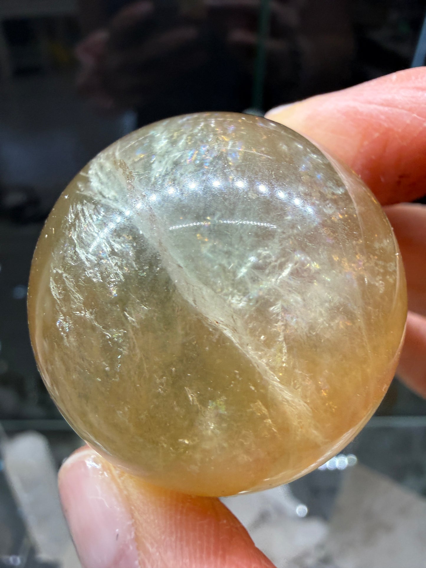 Fluorite Sphere- 1.4 inch diameter