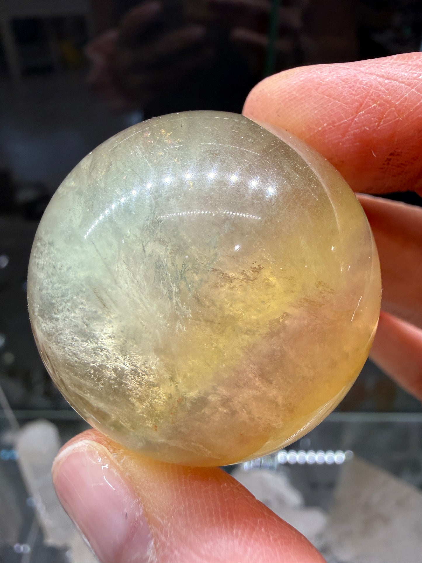 Fluorite Sphere- 1.4 inch diameter