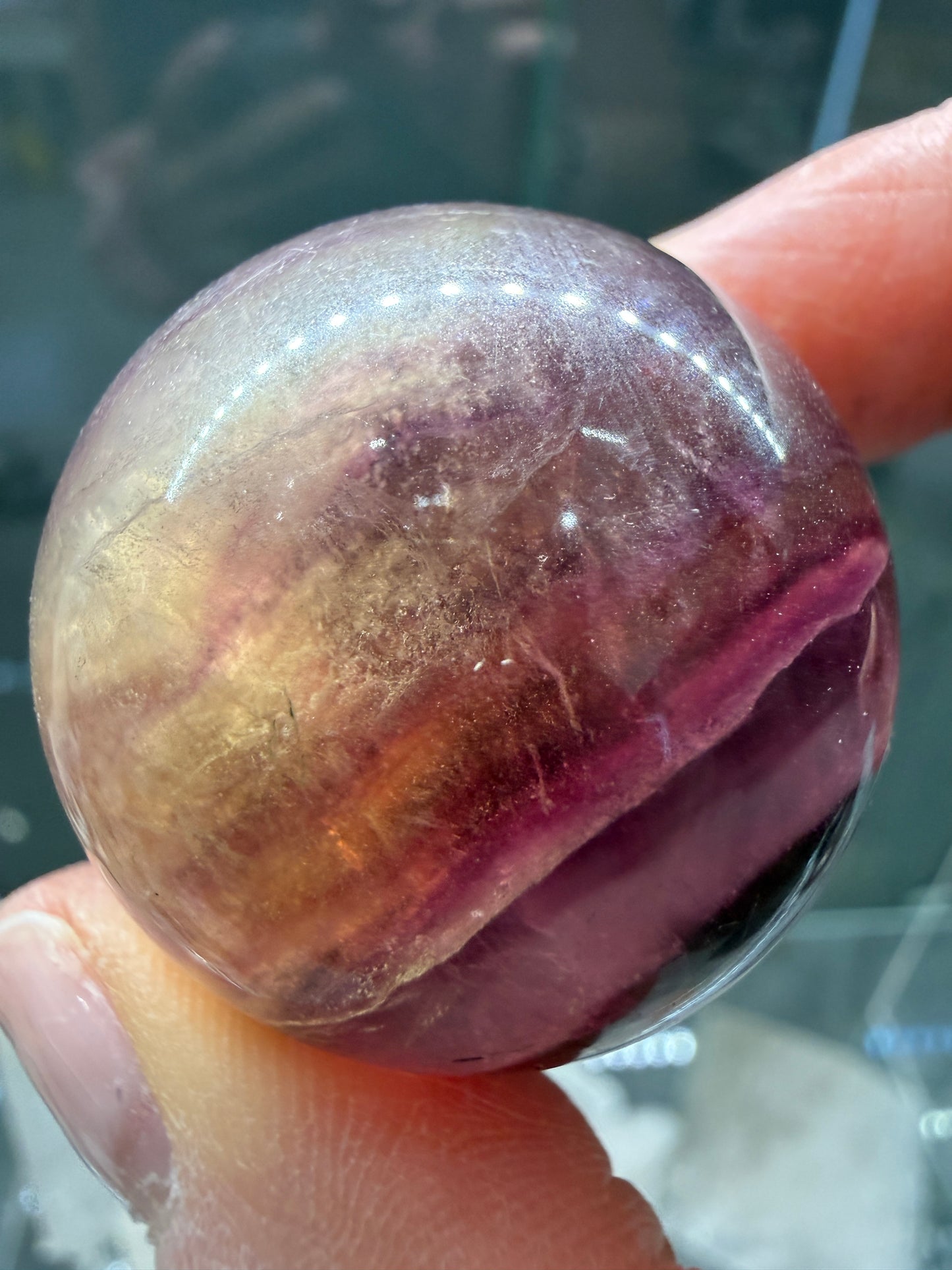 Fluorite Sphere- 1.25 inch diameter