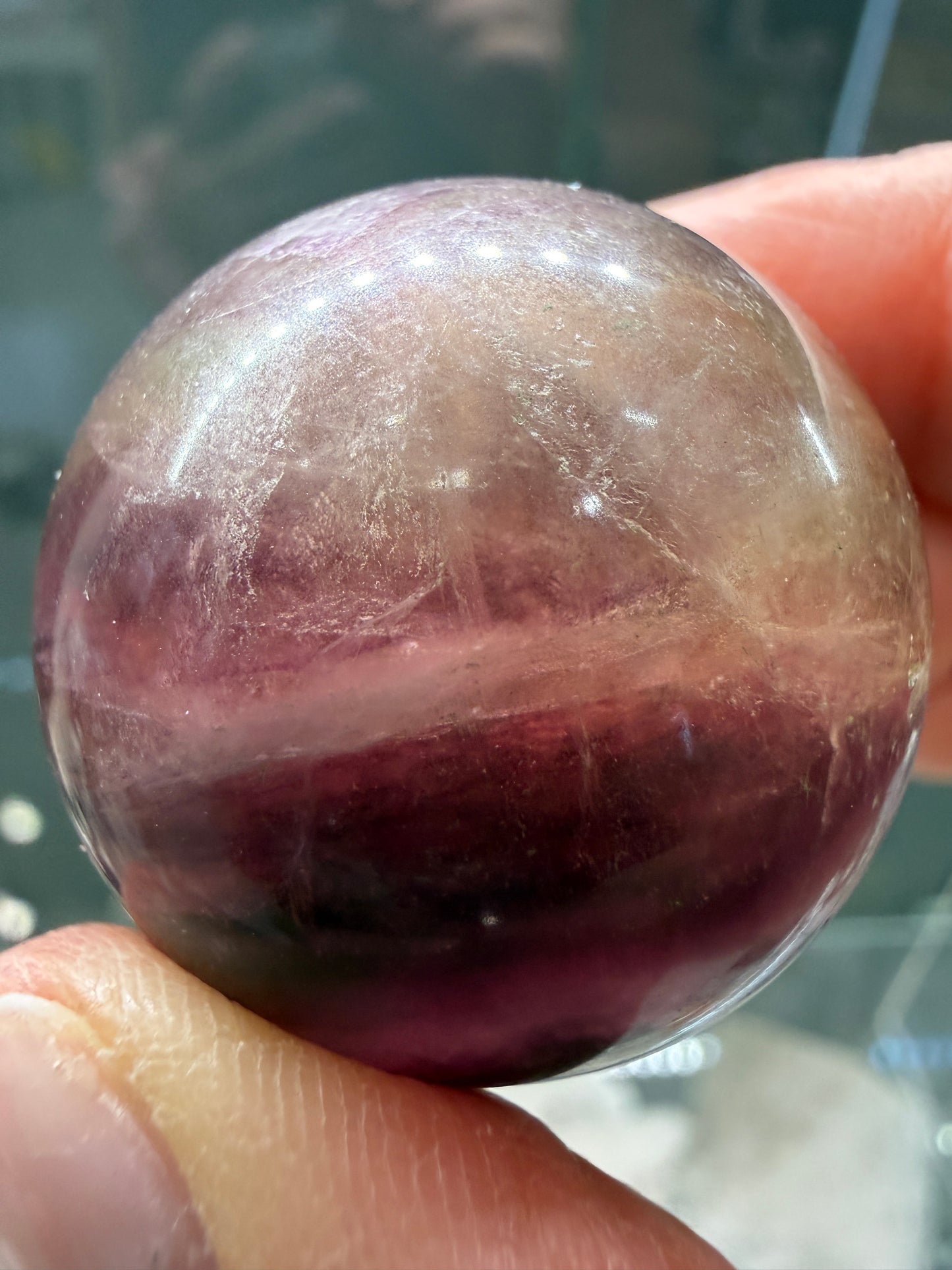 Fluorite Sphere- 1.25 inch diameter