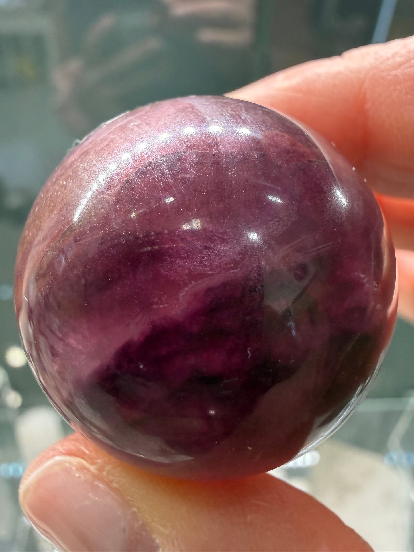 Fluorite Sphere- 1.25 inch diameter