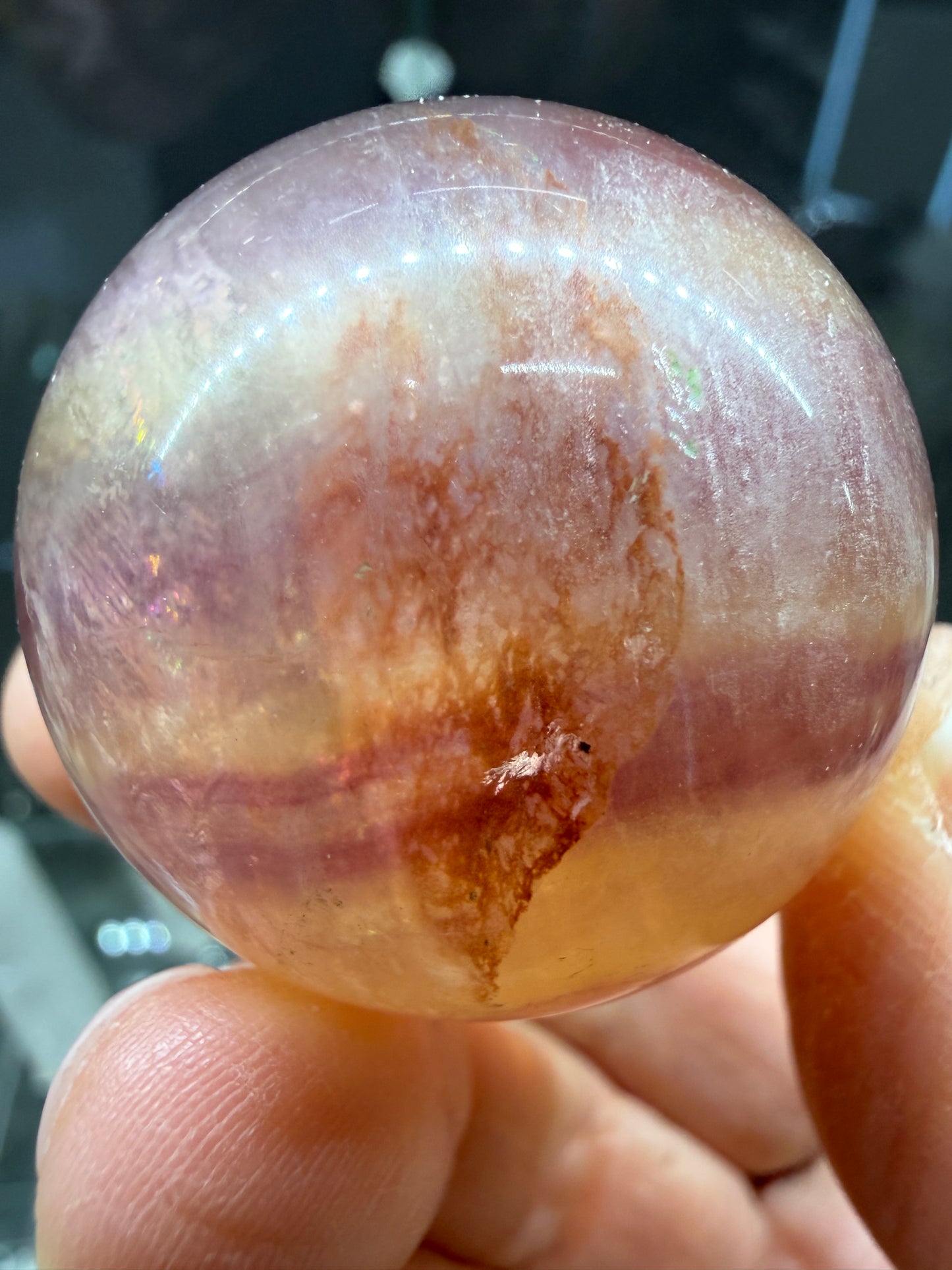 Fluorite Sphere- 1.4 inch diameter