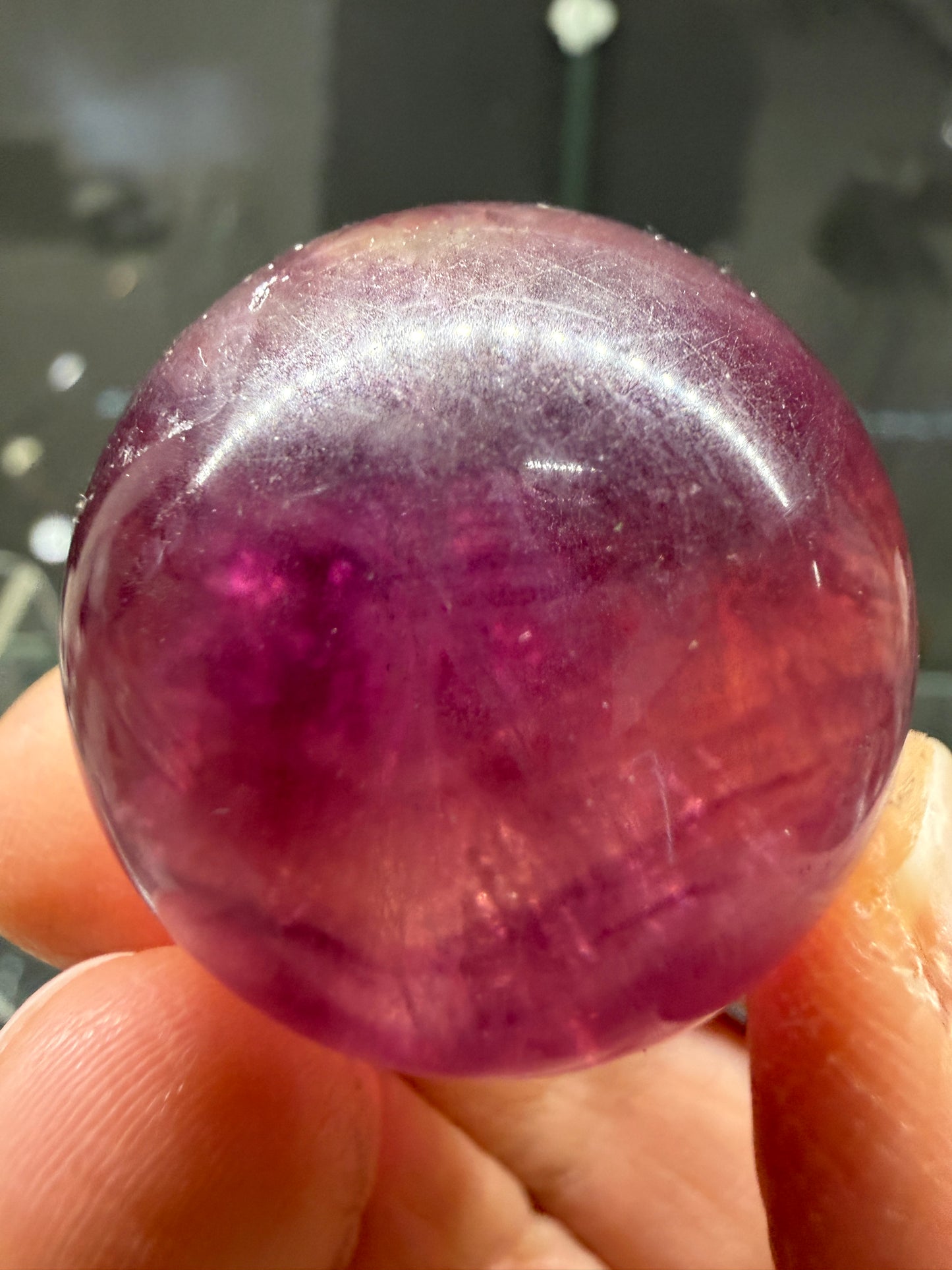 Fluorite Sphere- 1.3 inch diameter