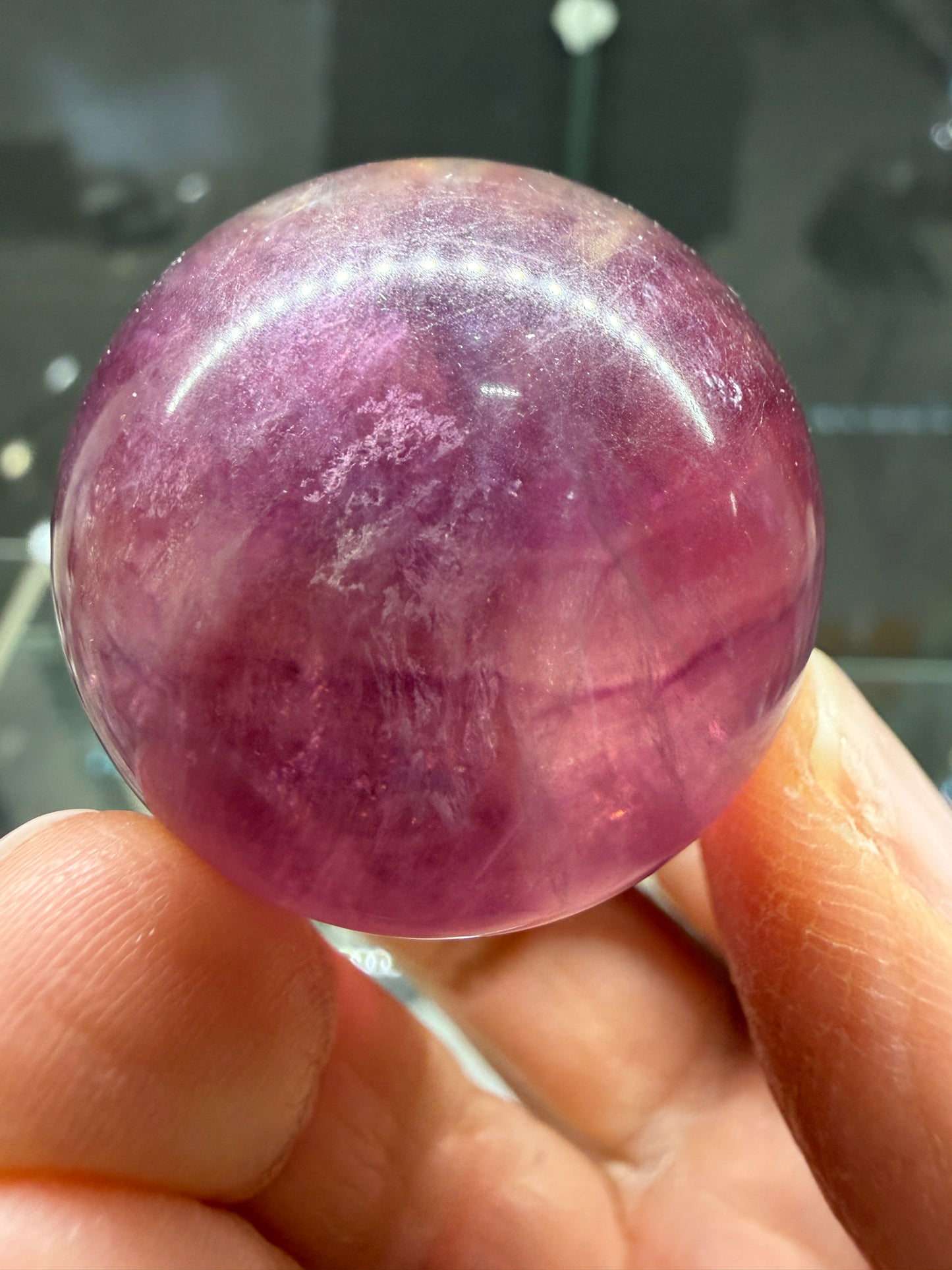 Fluorite Sphere- 1.3 inch diameter
