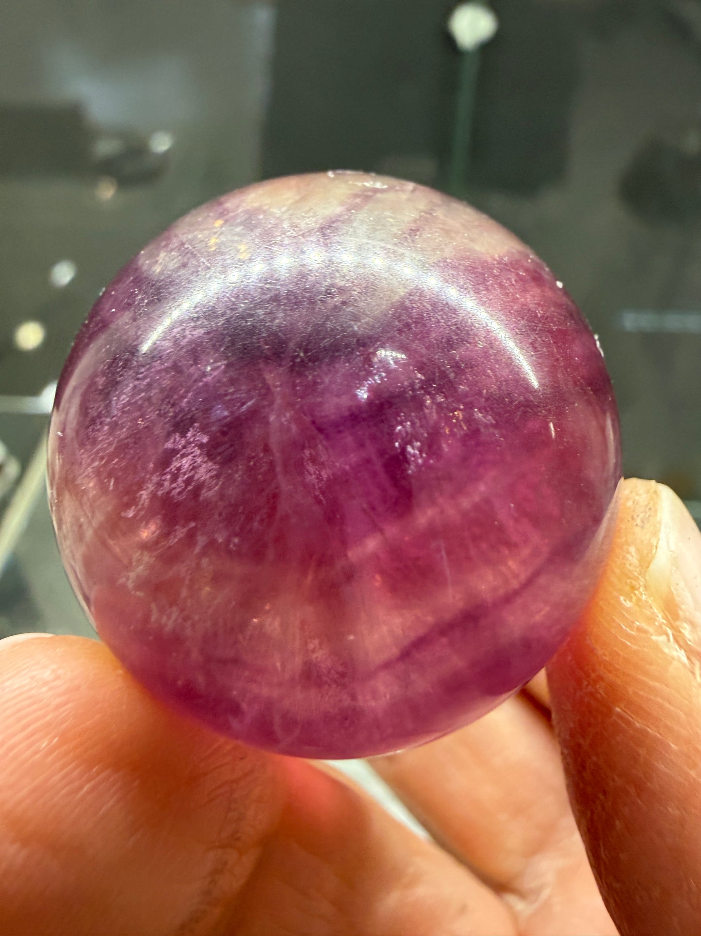 Fluorite Sphere- 1.3 inch diameter