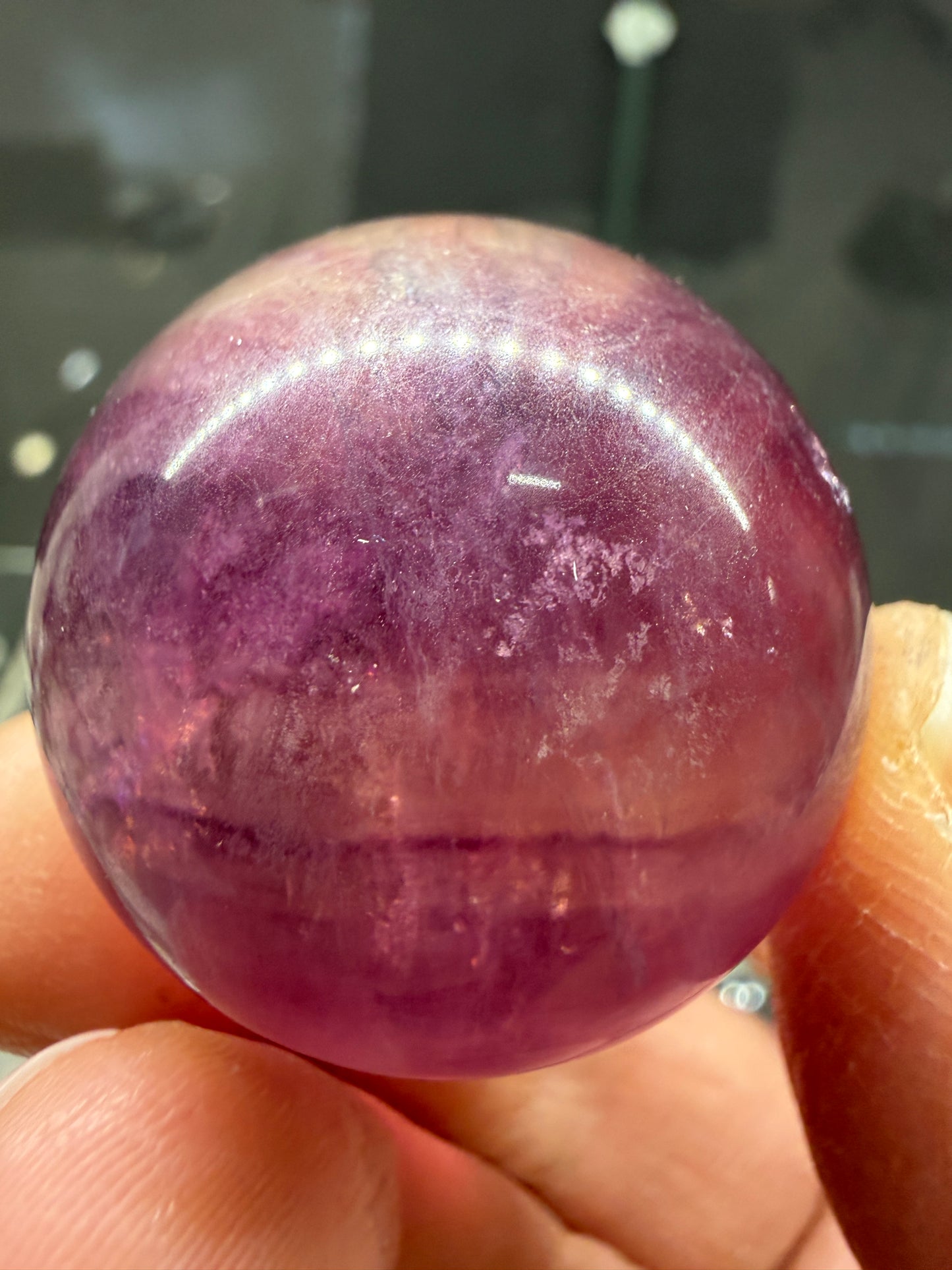 Fluorite Sphere- 1.3 inch diameter