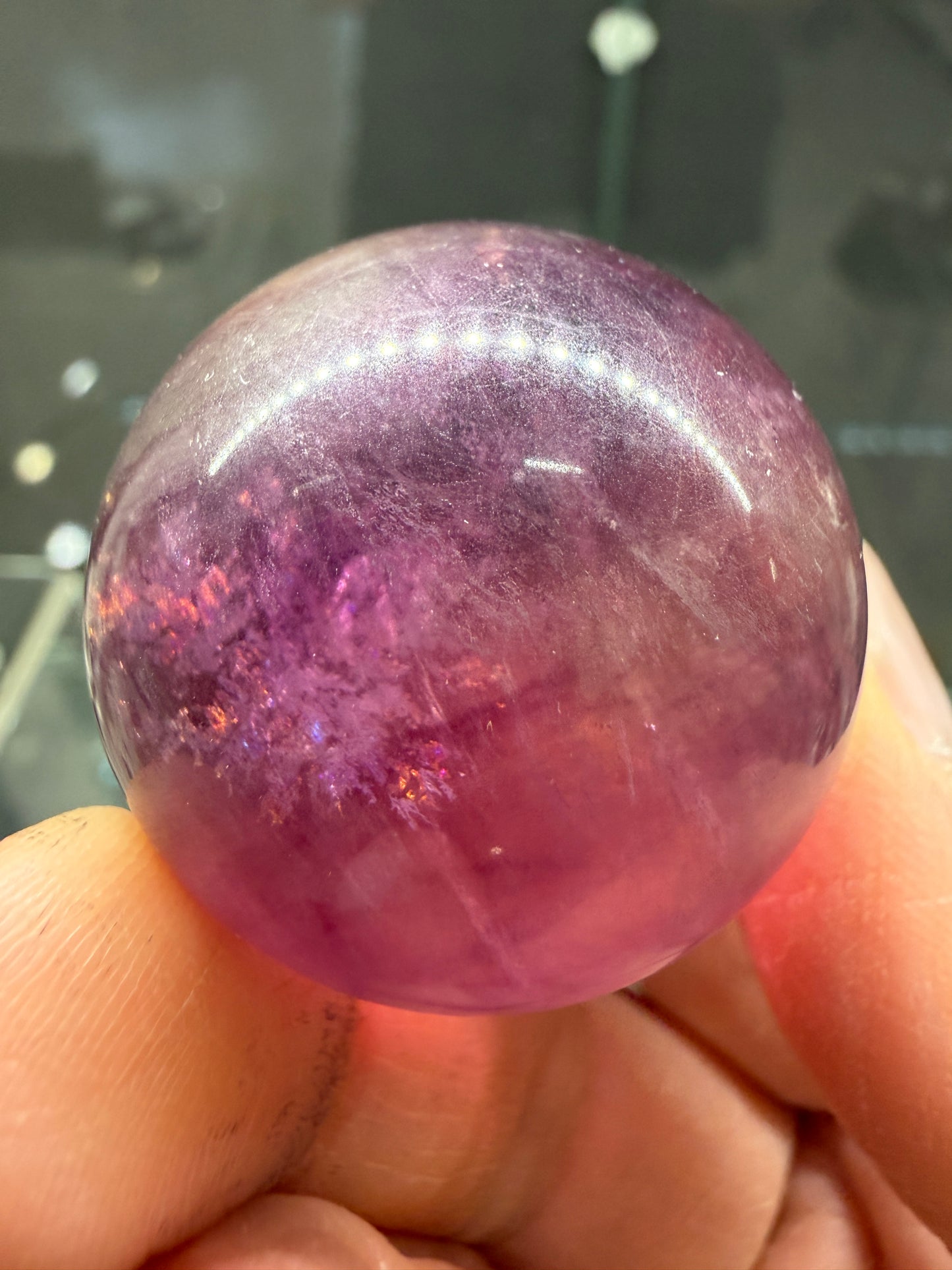 Fluorite Sphere- 1.3 inch diameter