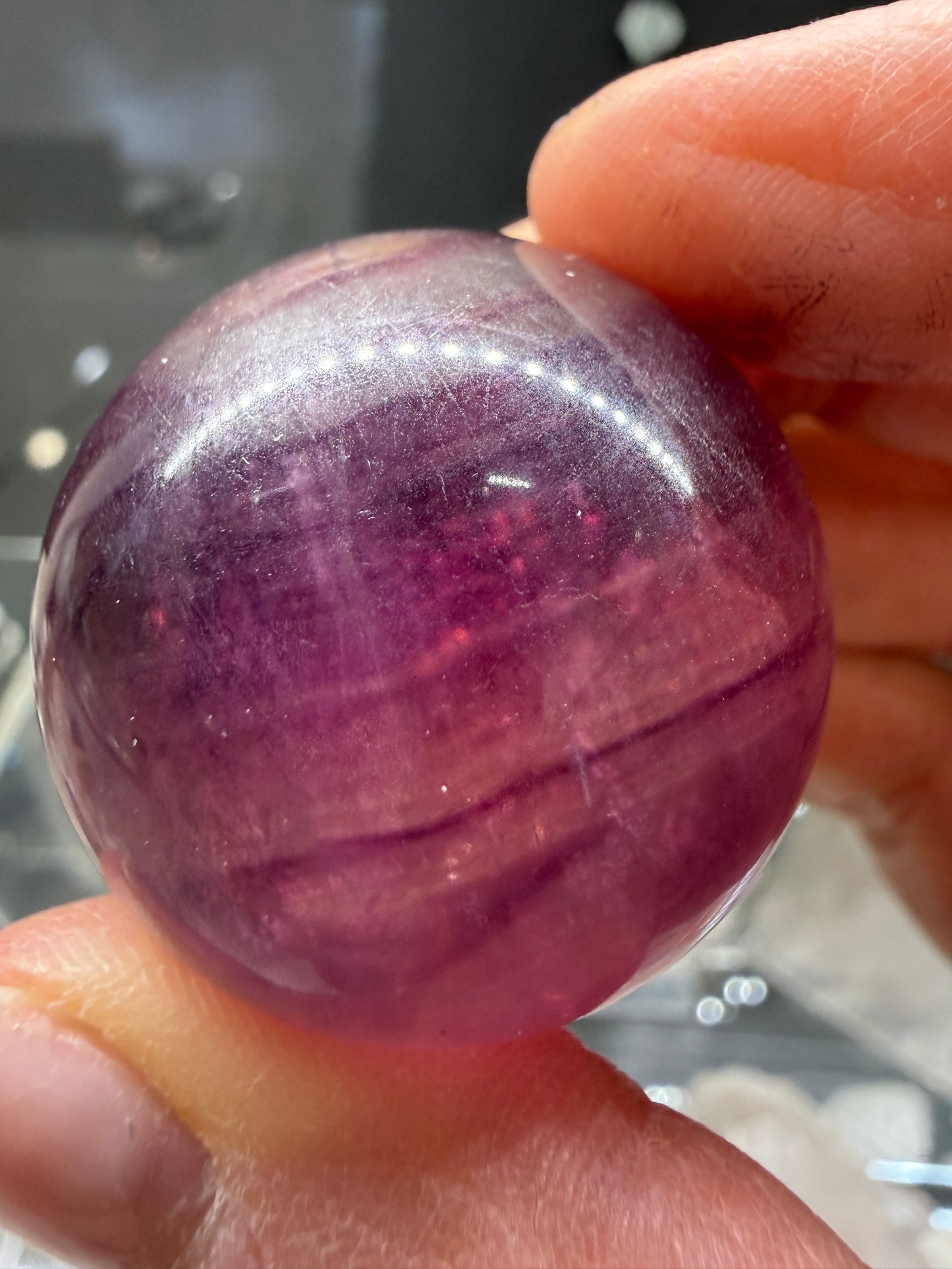 Fluorite Sphere- 1.3 inch diameter