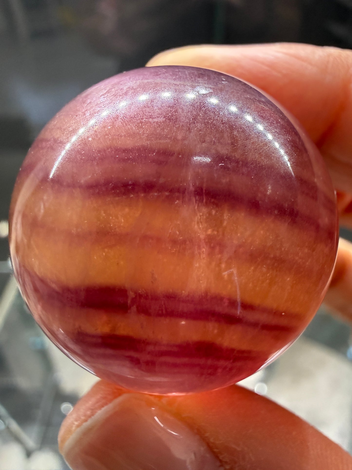 Fluorite Sphere- 1.2 inch diameter