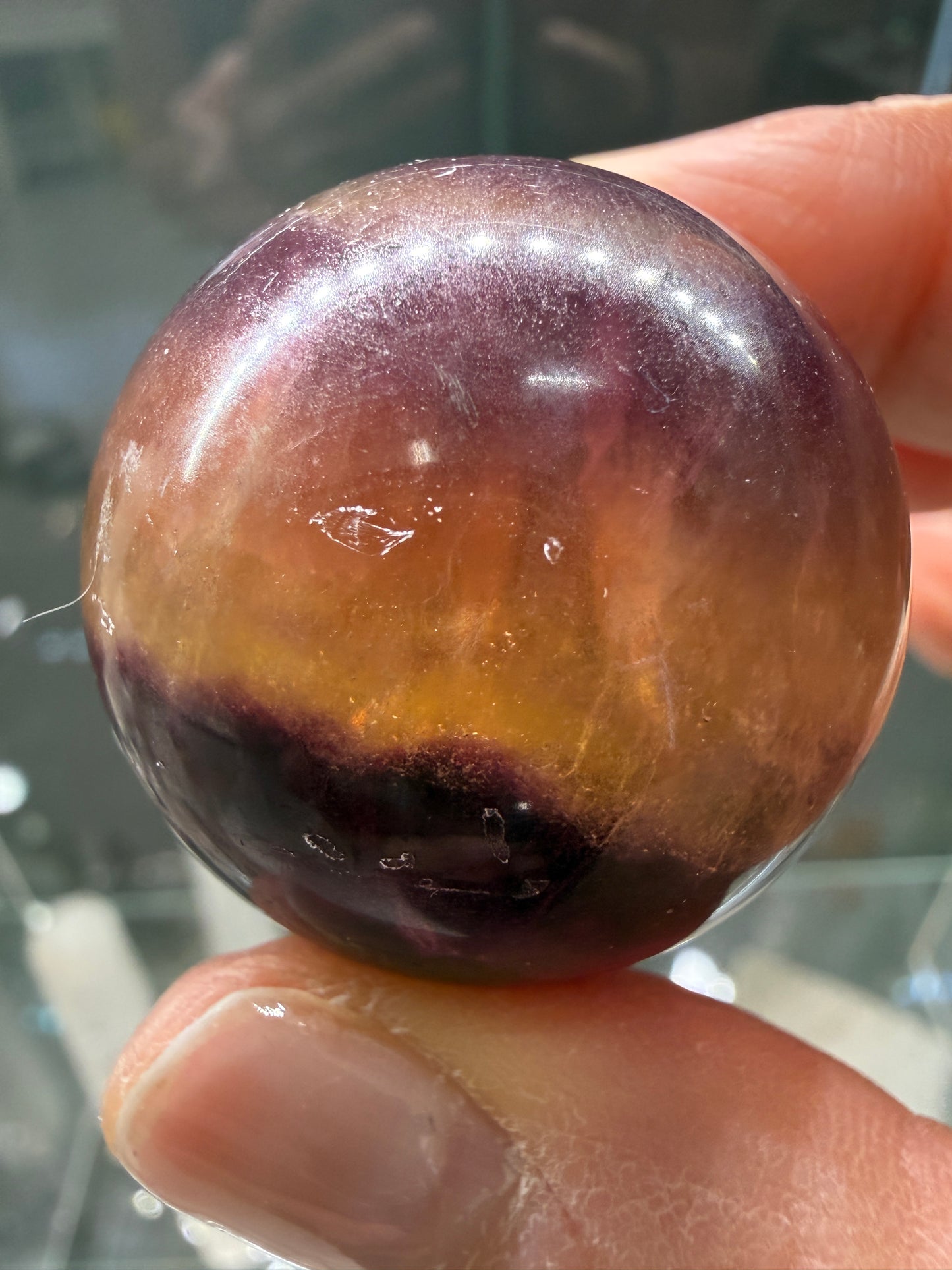 Fluorite Sphere- 1.25 inch diameter