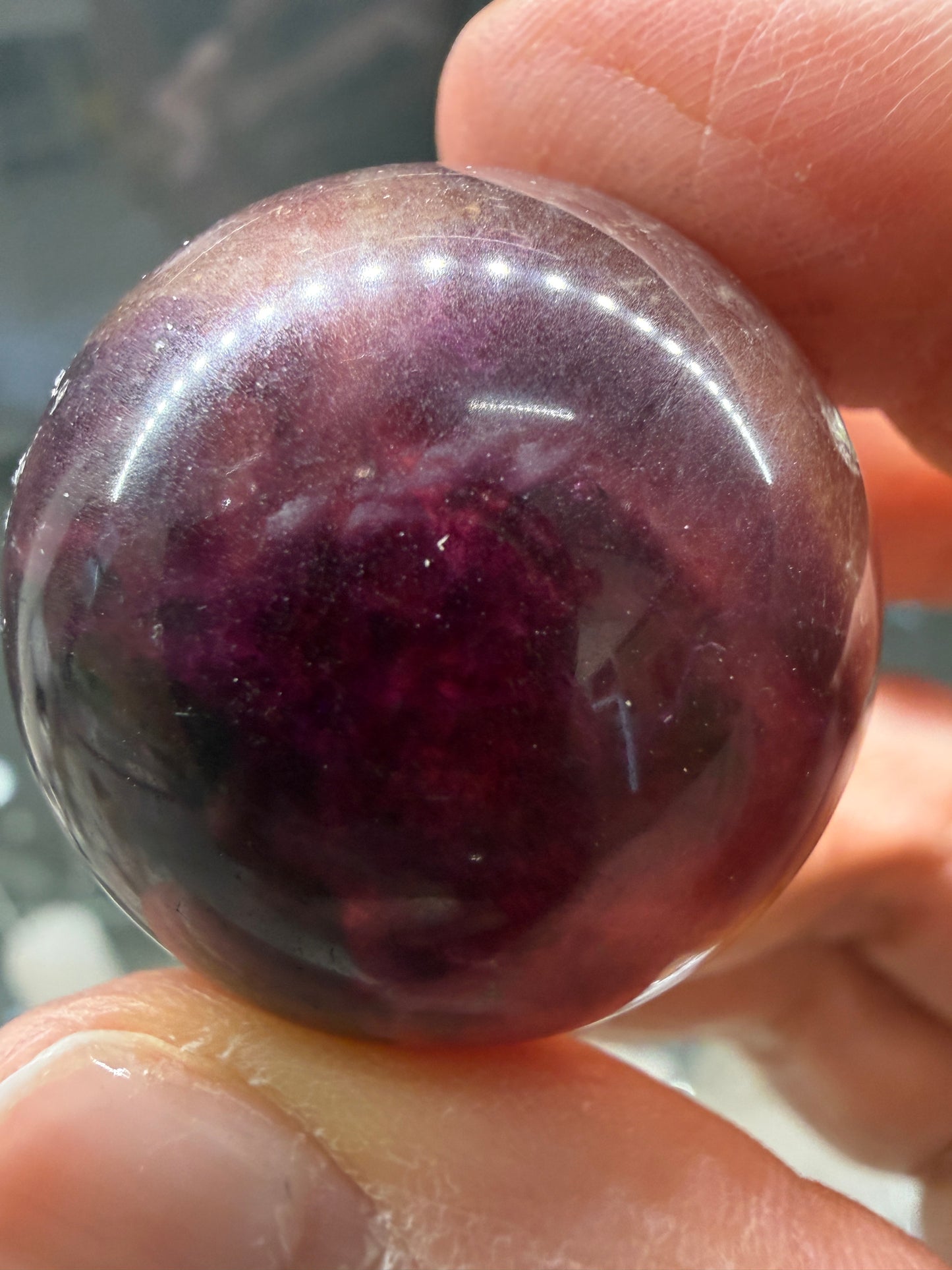 Fluorite Sphere- 1.25 inch diameter