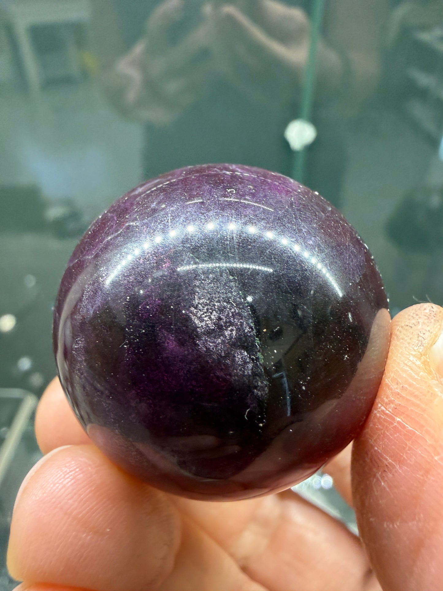 Fluorite Sphere- 1.3 inch diameter