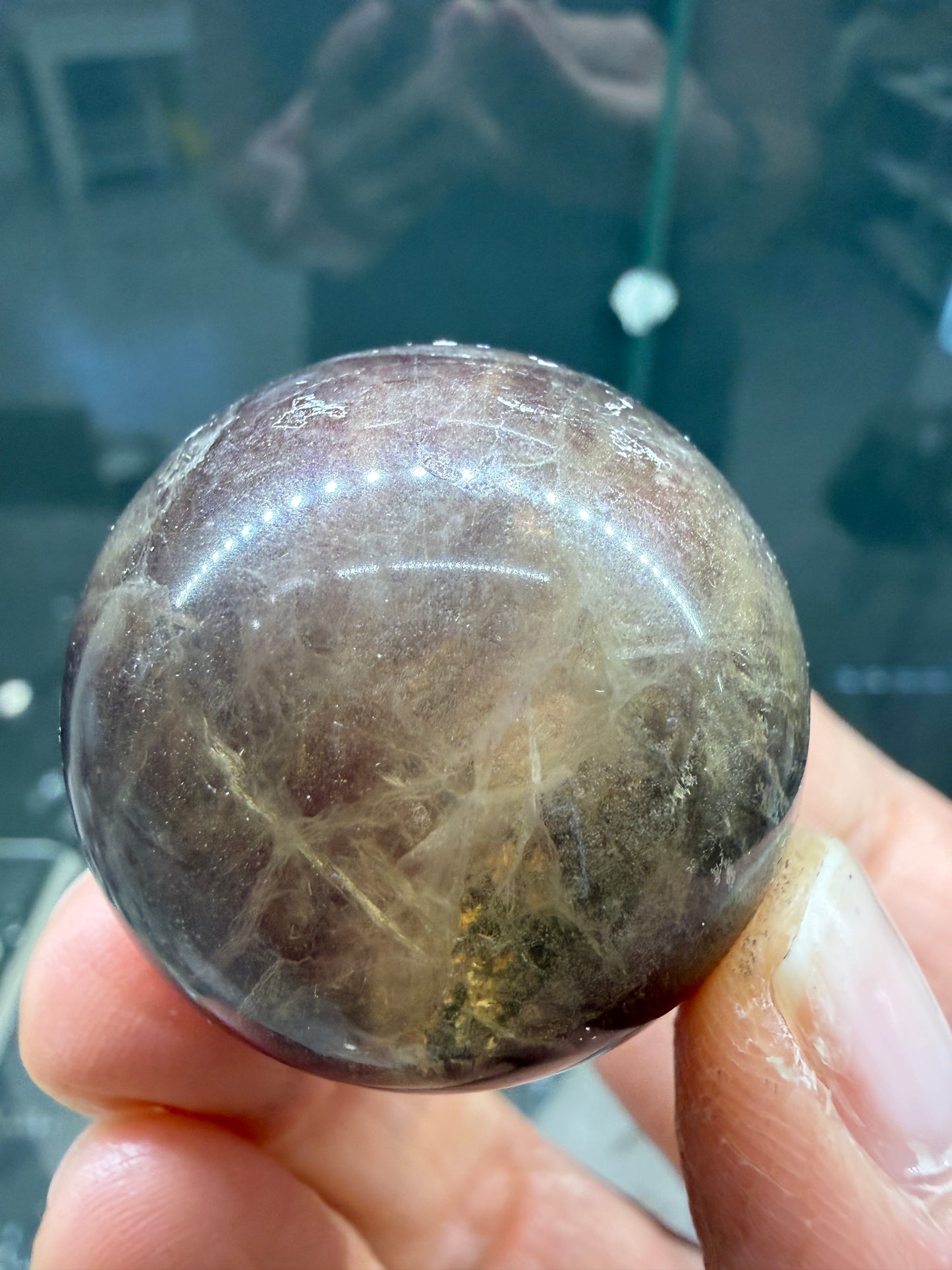 Fluorite Sphere- 1.3 inch diameter