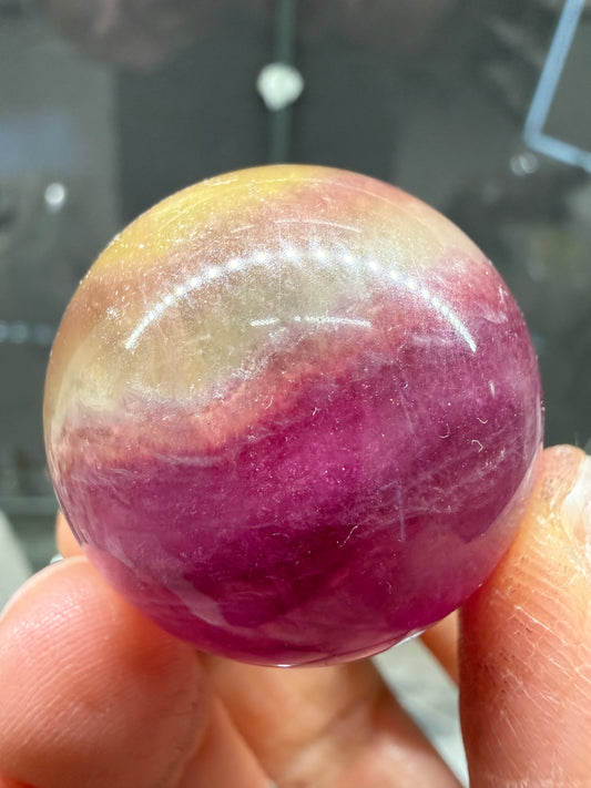 Fluorite Sphere- 1.25 inch diameter