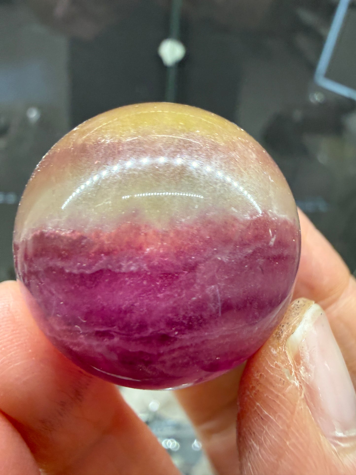Fluorite Sphere- 1.25 inch diameter