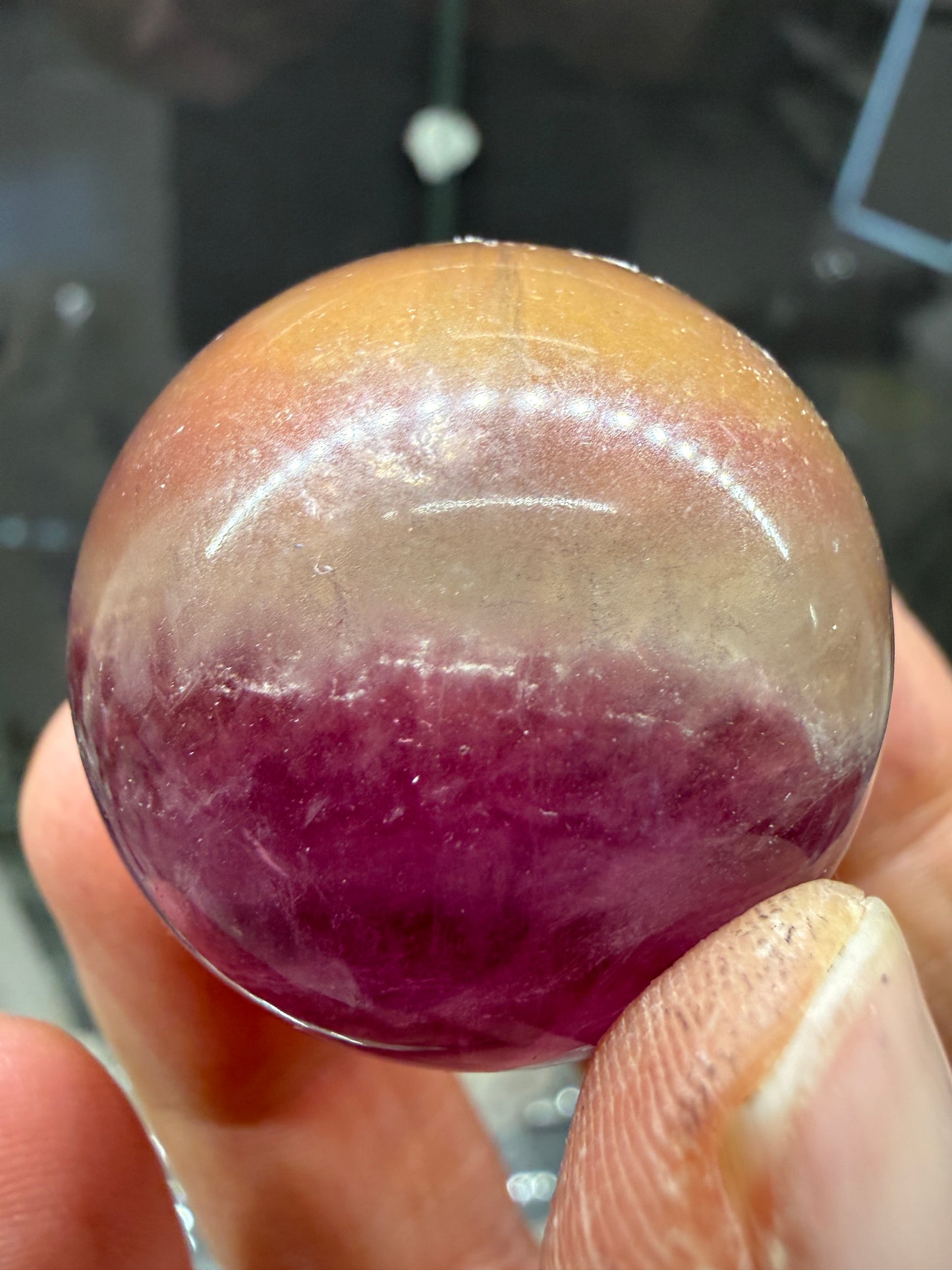 Fluorite Sphere- 1.25 inch diameter