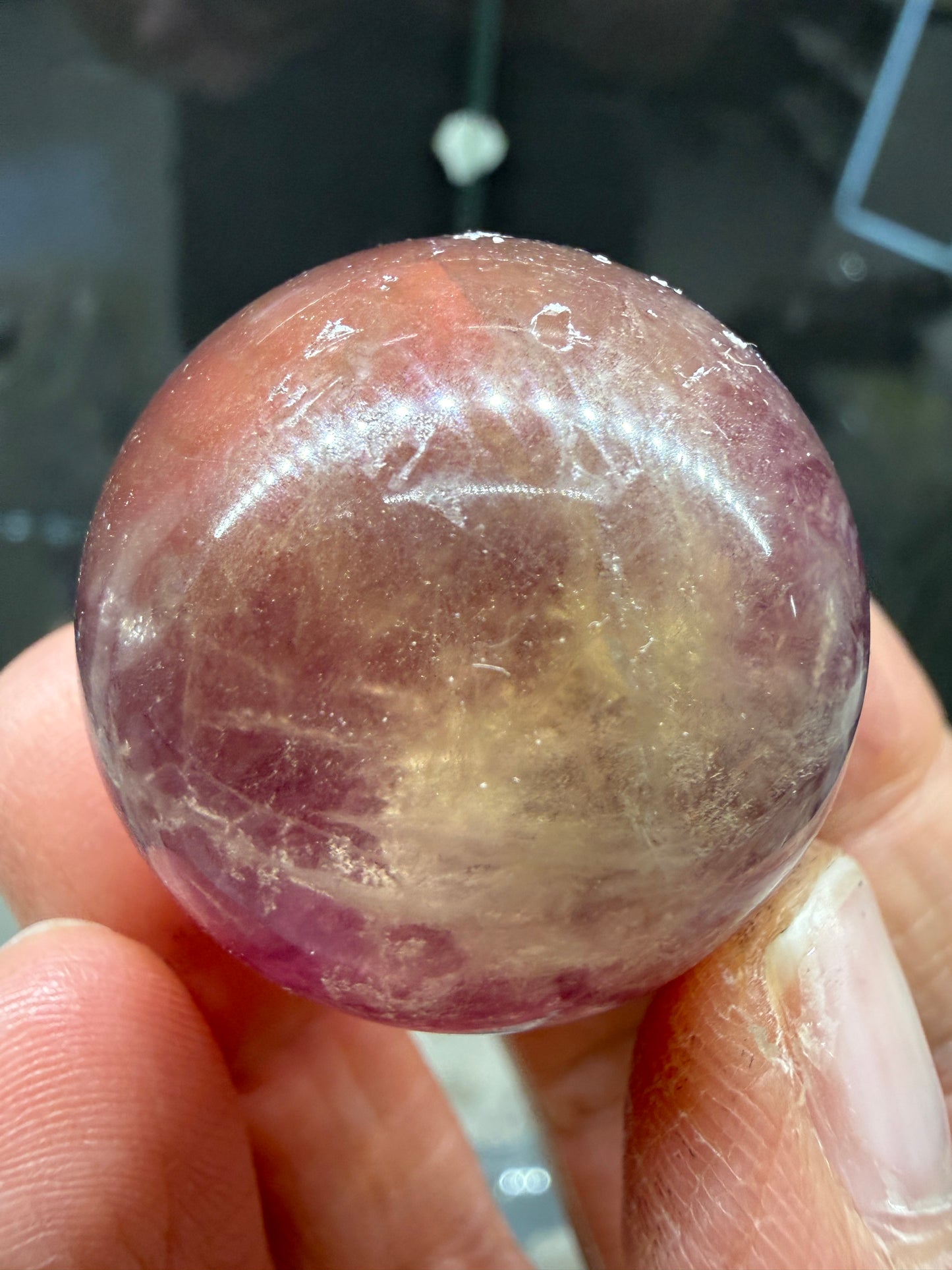 Fluorite Sphere- 1.25 inch diameter