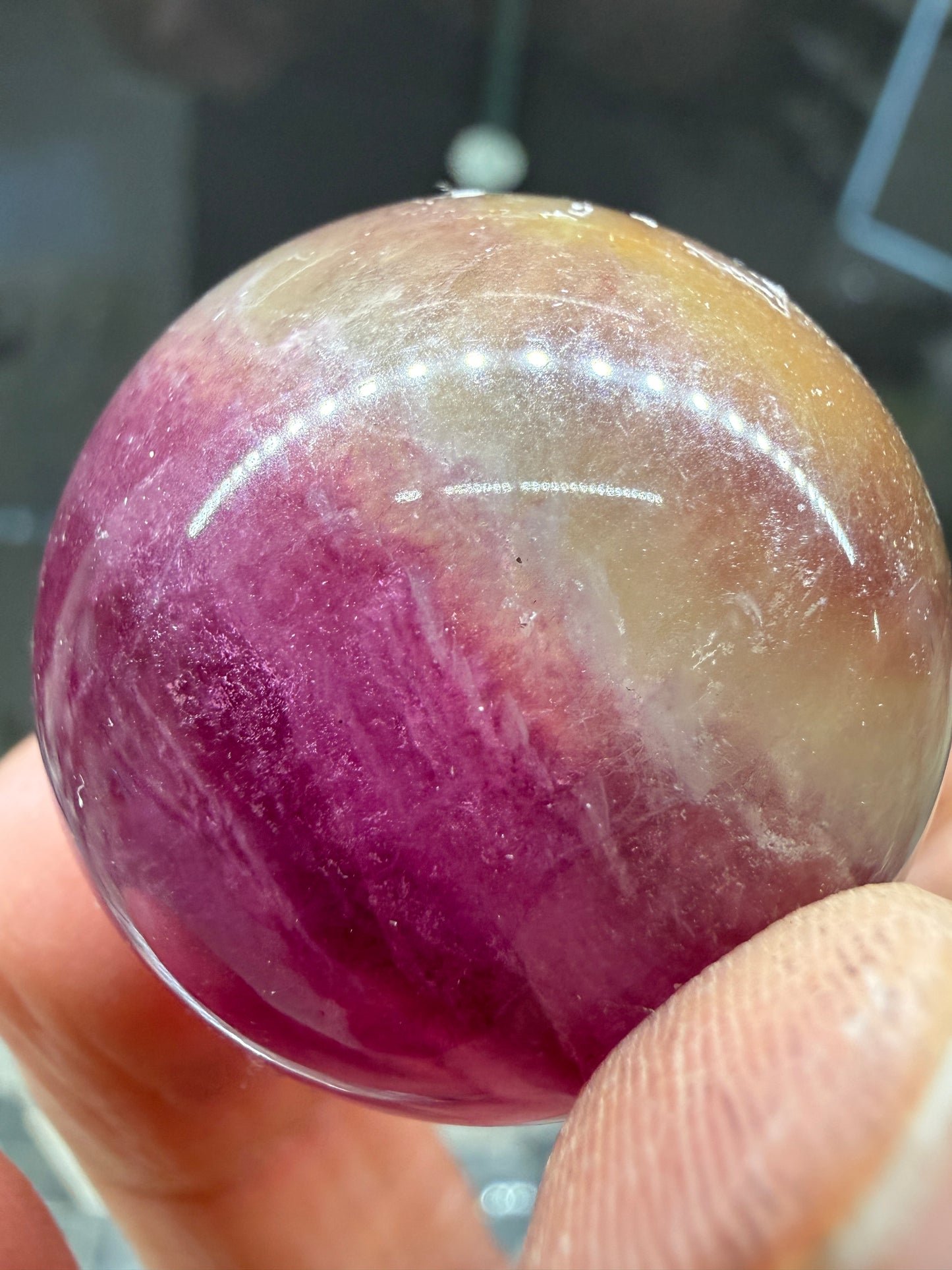 Fluorite Sphere- 1.25 inch diameter