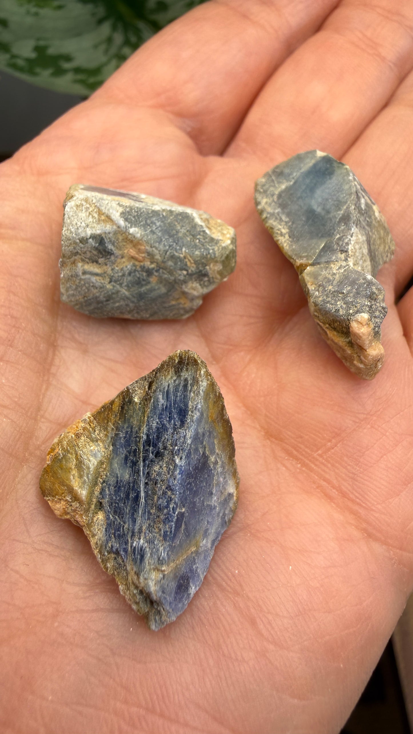 Natural Blue Sapphire Rough Parcel- 119.9 ct total