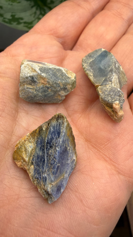 Natural Blue Sapphire Rough Parcel- 119.9 ct total