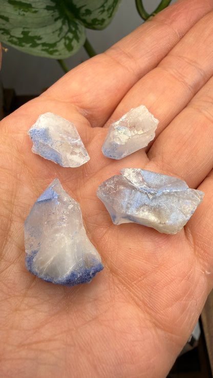 Dumortierite in Quartz Parcel- Vaca Morta quarry, Serra da Vereda, Bahia, Brazil