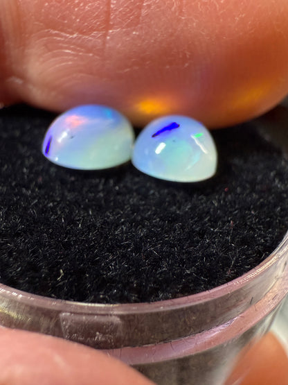 Welo Opal Cabochon Pair: 1.75 ct– 8x6x4mm