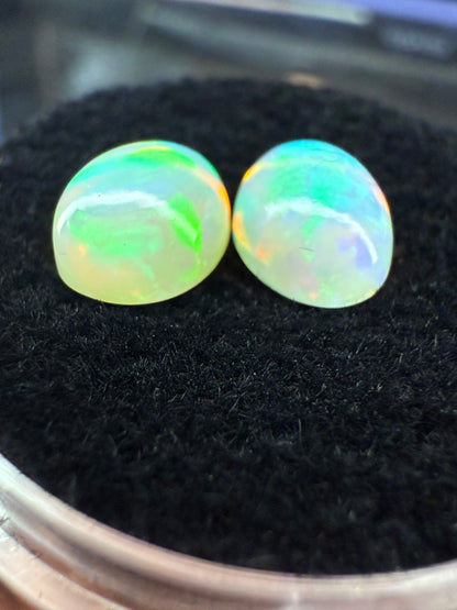 Welo Opal Cabochon Pair: 1.76 ct– 8x6x4mm