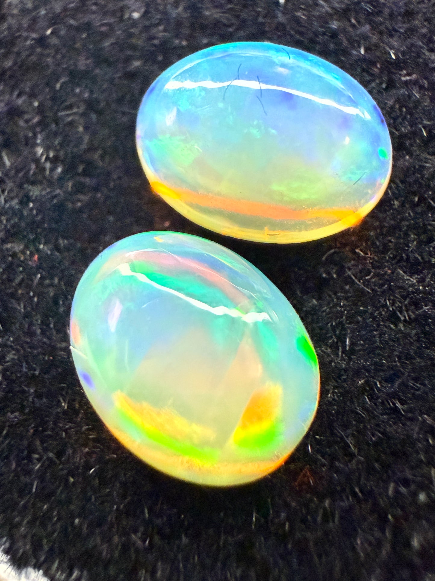Welo Opal Cabochon Pair: 1.76 ct– 8x6x4mm