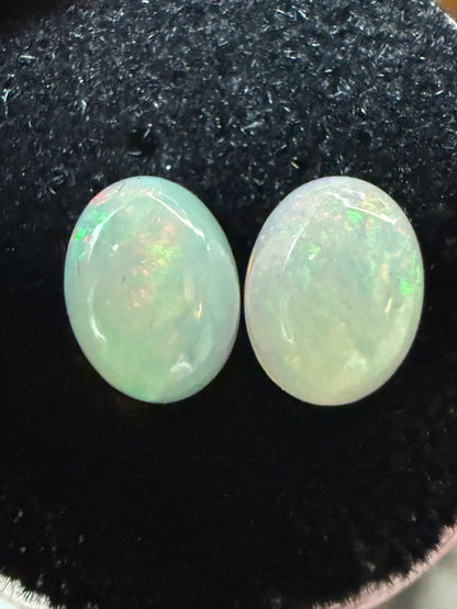 Welo Opal Cabochon Pair: 1.85 ct– 8x6x4mm