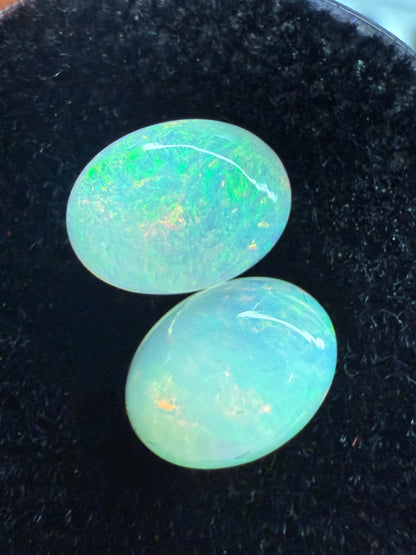 Welo Opal Cabochon Pair: 1.85 ct– 8x6x4mm