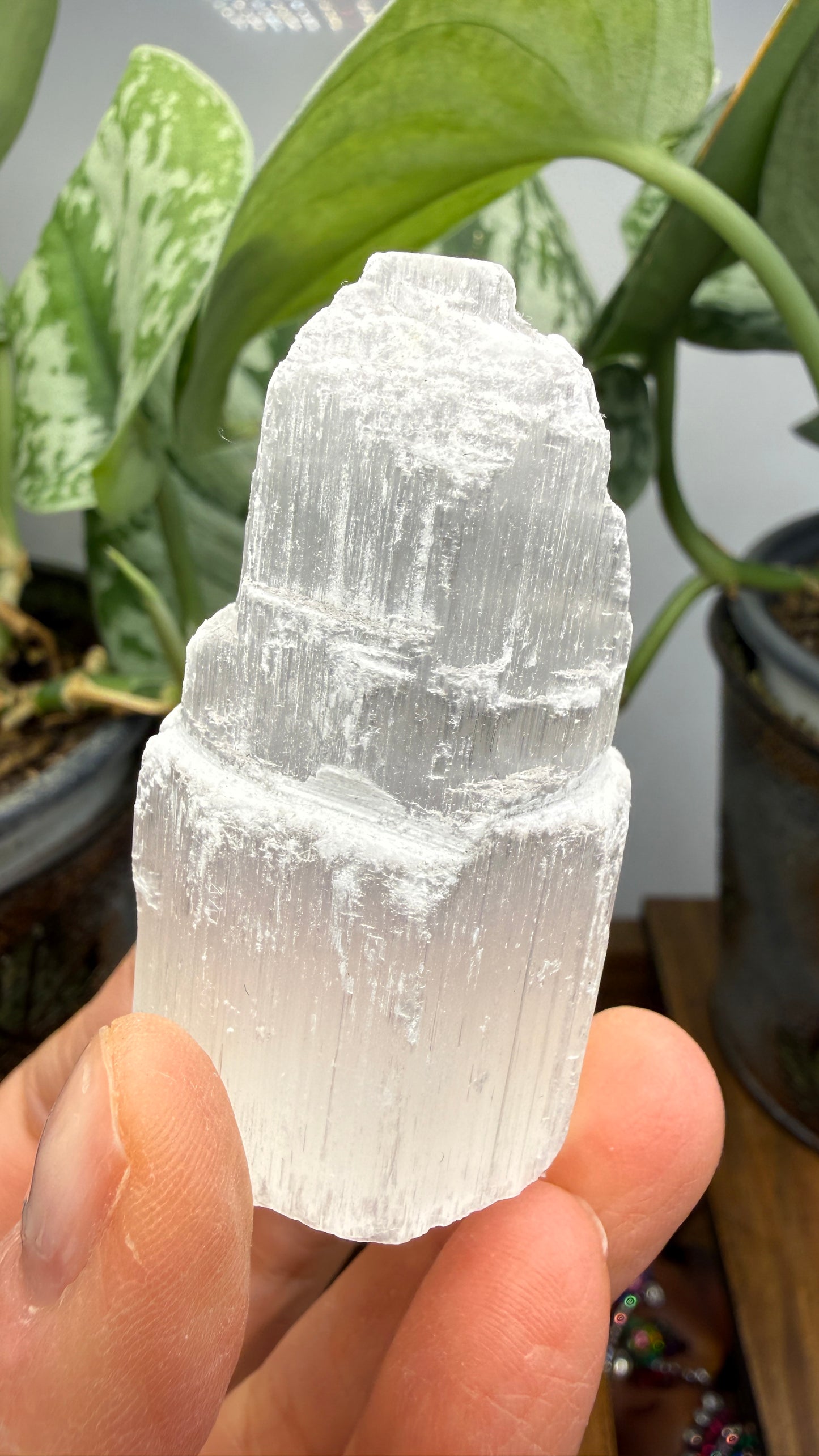 Selenite Crystal Tower- 2.25 inches tall
