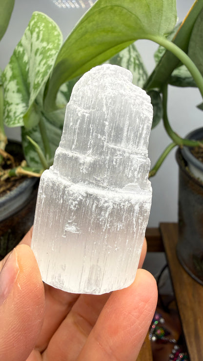 Selenite Crystal Tower- 2.25 inches tall