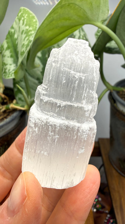 Selenite Crystal Tower- 2.25 inches tall