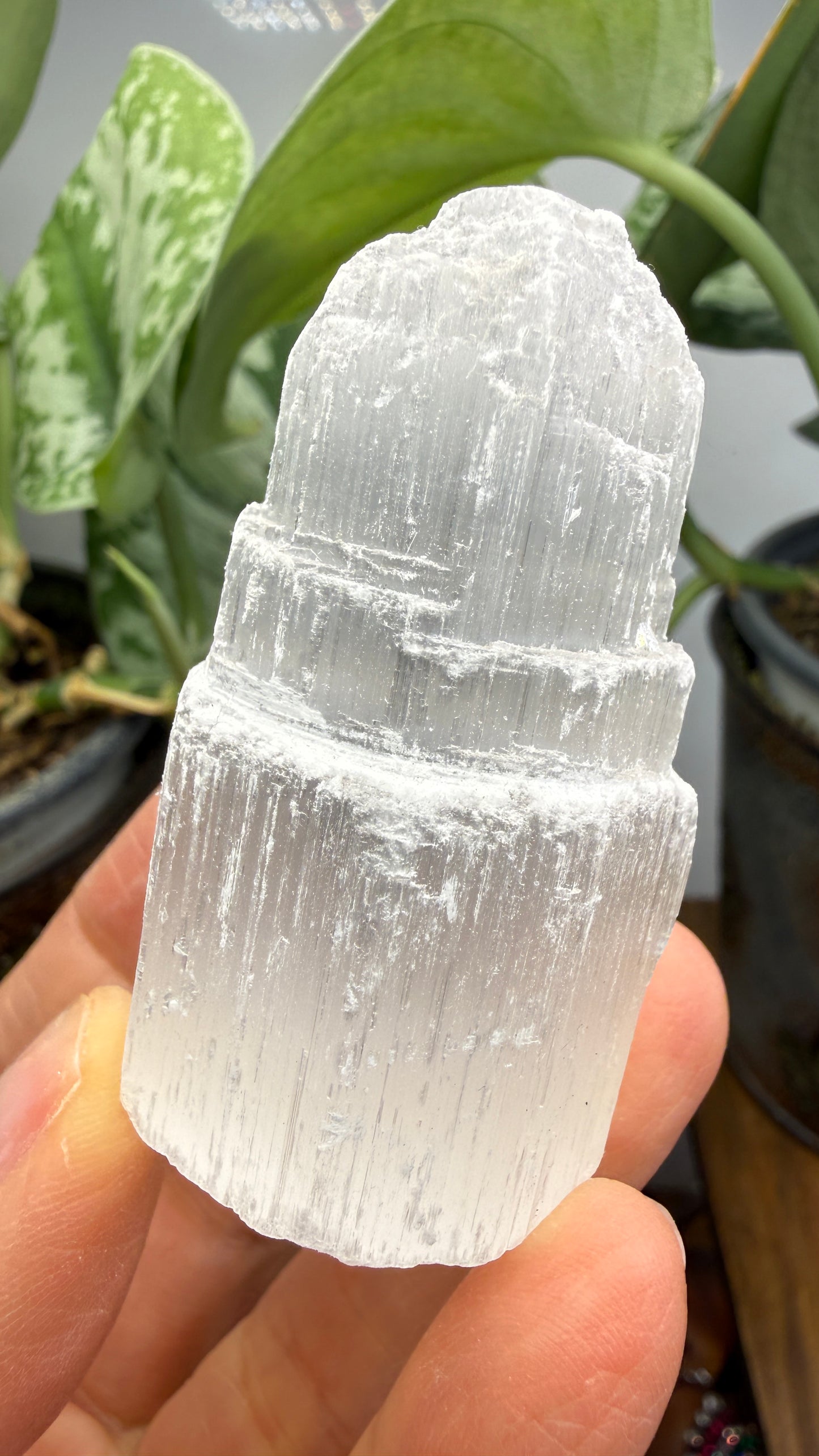 Selenite Crystal Tower- 2.25 inches tall