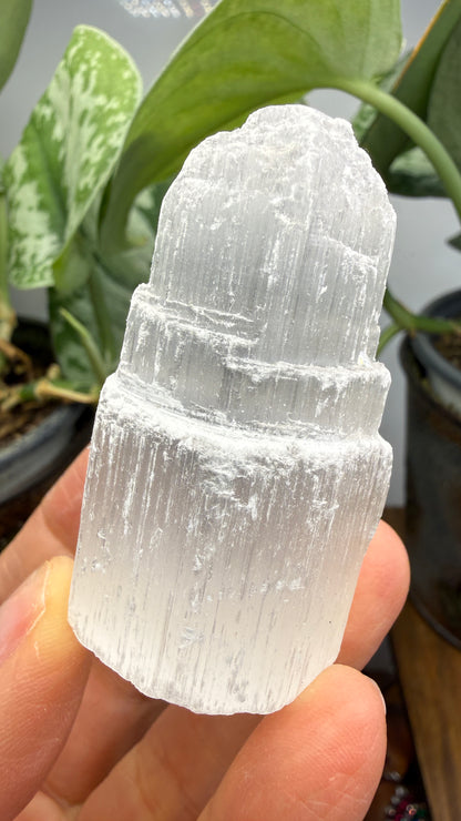 Selenite Crystal Tower- 2.25 inches tall