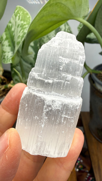 Selenite Crystal Tower- 2.25 inches tall